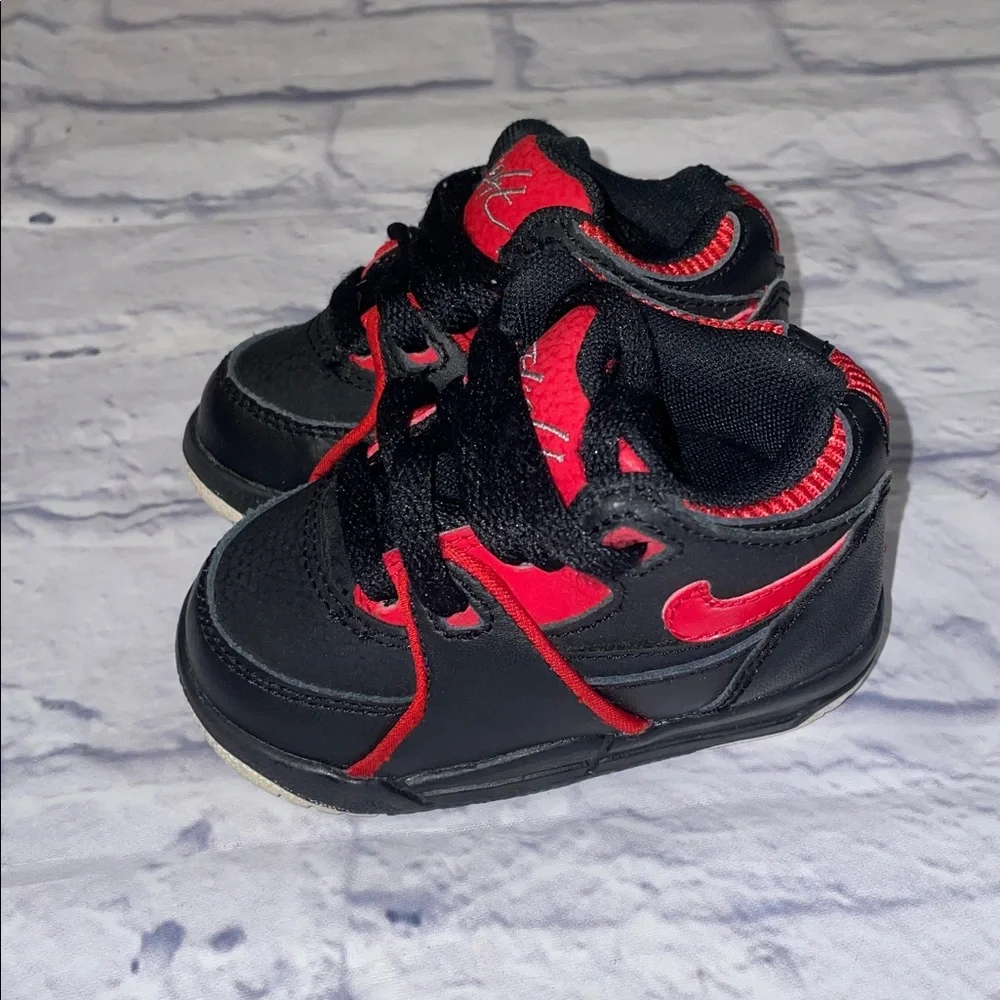 Nike Flight Black and Red Size 4c